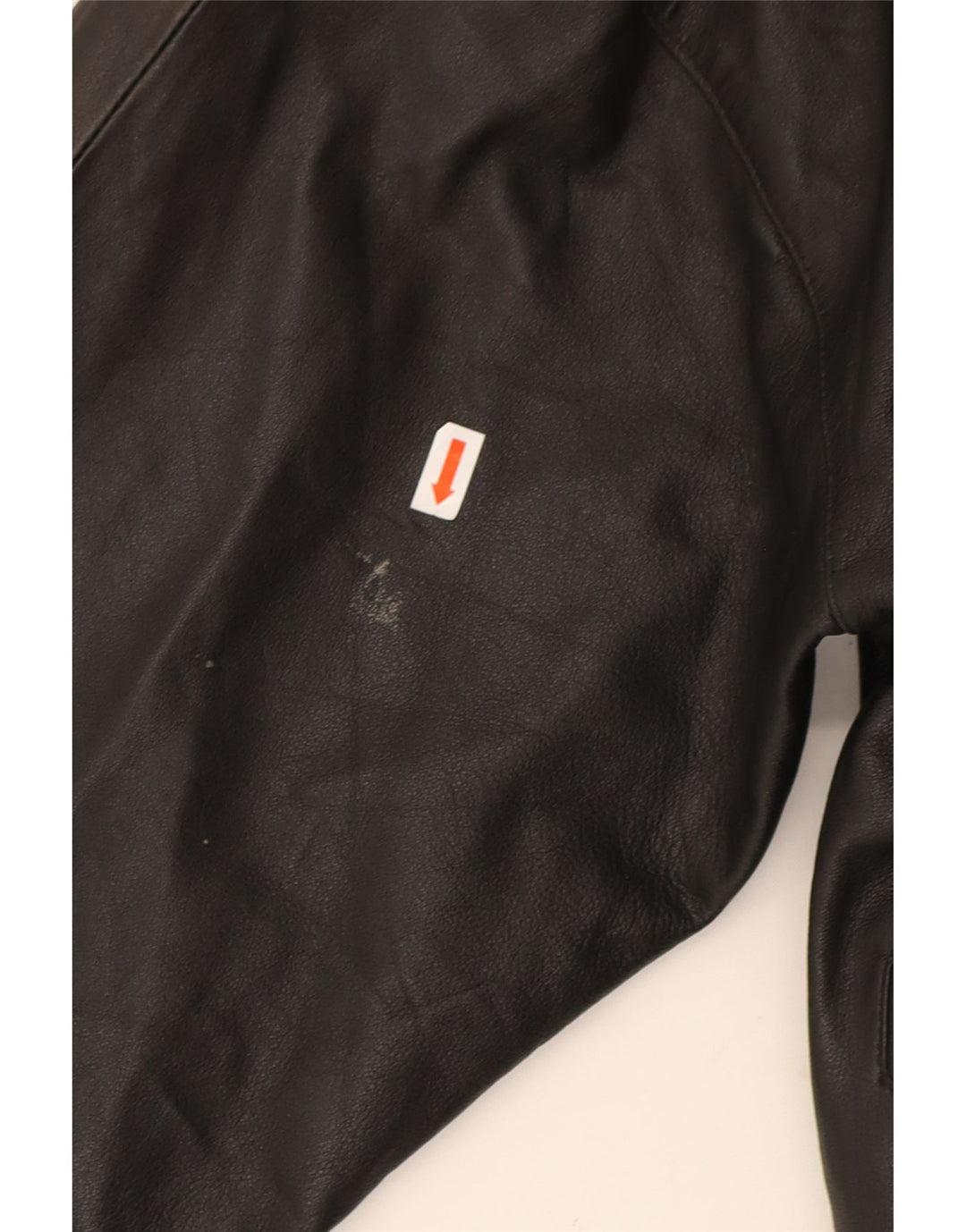 VINTAGE Womens Crop Leather Jacket UK 14 Medium Black Vintage Vintage and Second-Hand Vintage from Messina Hembry 