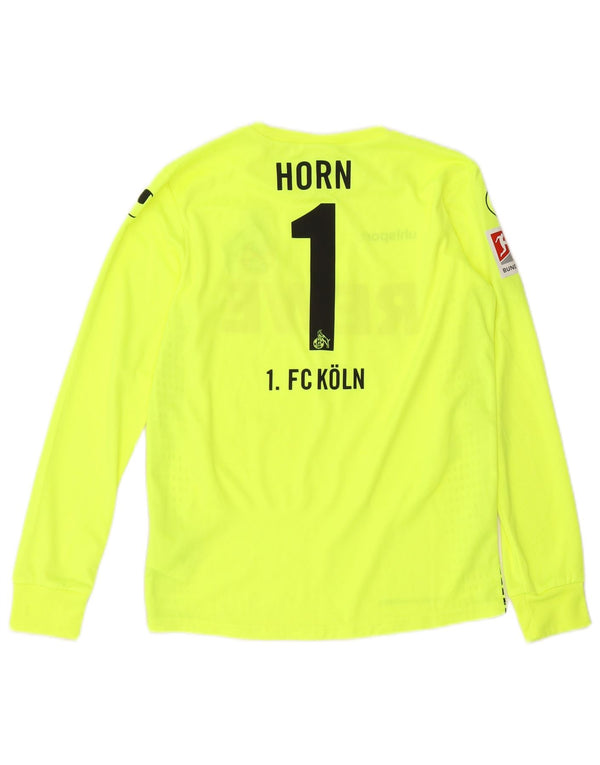 UHLSPORT Jungen FC Köln Grafik-Top, langärmelig, 13–14 Jahre, grünes Polyester