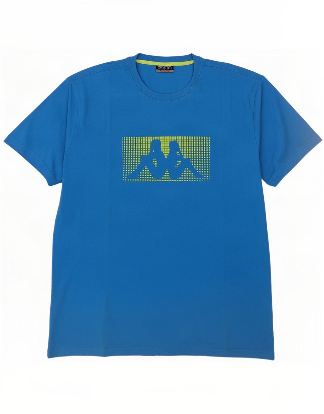 Kappa Herren Grafik T-Shirt Top 2XL Blau Baumwolle