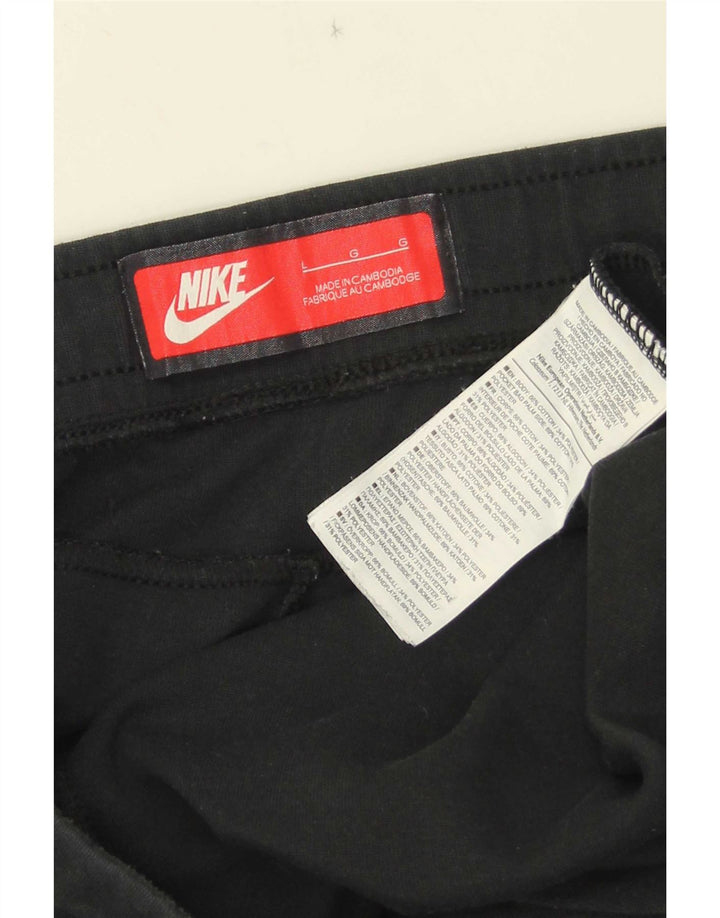 Nike Herren-Trainingshose, Jogginghose, Größe L, Schwarz, Baumwolle