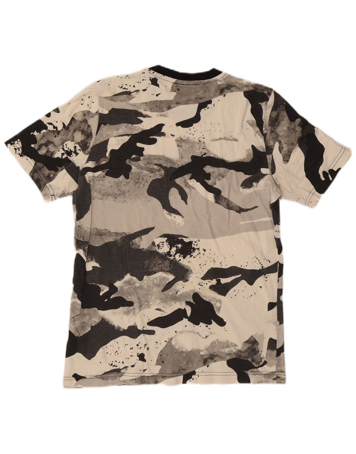 Adidas Herren T-Shirt Top Small Grau Camouflage Baumwolle