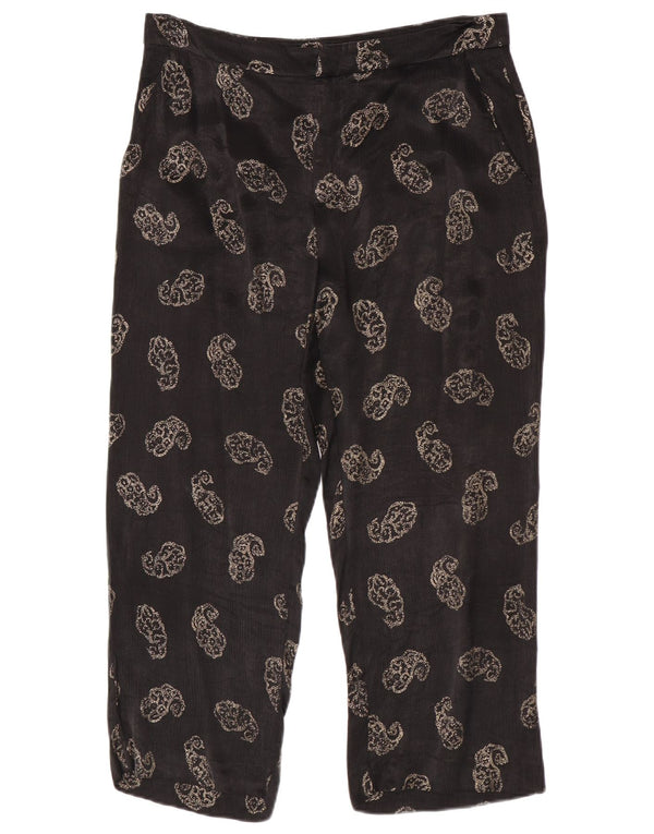 Kurze Hose von Zara für Damen, Größe L, W30, L24, Schwarz, Paisleymuster