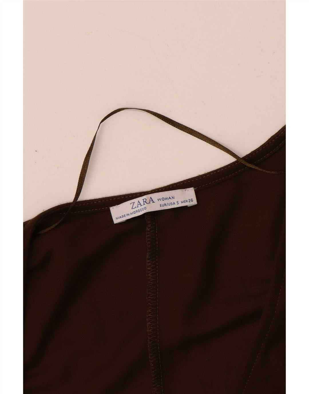 ZARA Damen-Overall mit langen Ärmeln, Gr. 10, Größe S, braun, Viskose