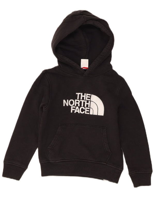 The North Face Jungen-Pullover mit grafischem Kapuzenpullover, 7–8 Jahre, Größe S, schwarze Baumwolle