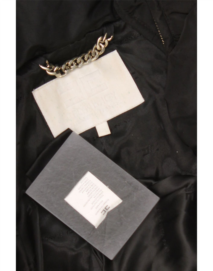 CELYN B Womens Padded Coat IT 44 Medium Black Polyester