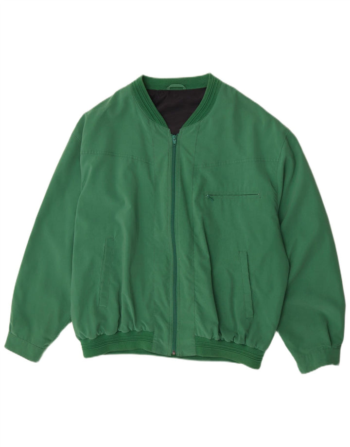 Vintage Herren Bomberjacke UK 42 XL Grün Polyester