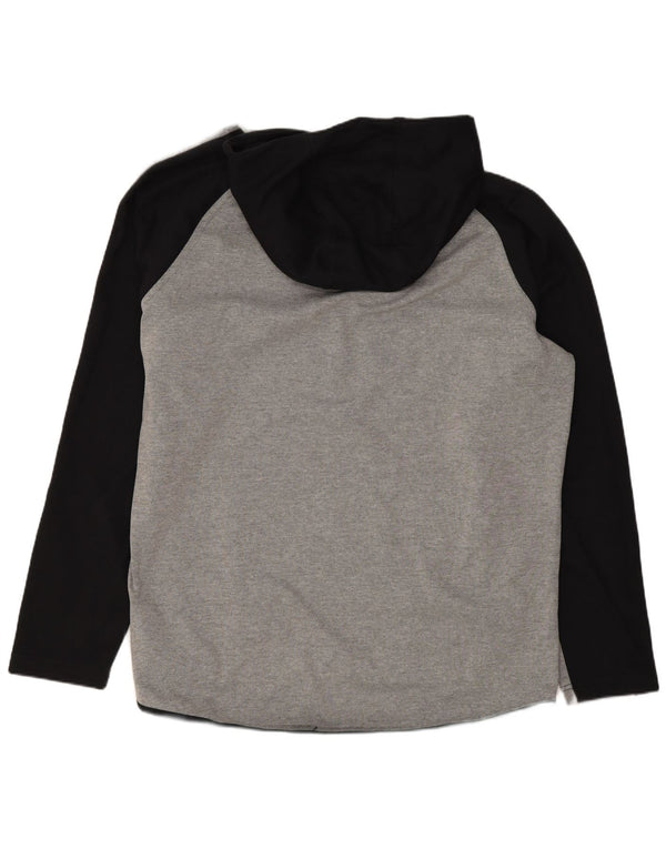 Nike Herren Hoodie Pullover XL Grau Colourblock Baumwolle