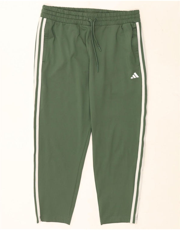 Adidas Damen Aeroready Capri Trainingshose UK 12/14 Mittelgrün