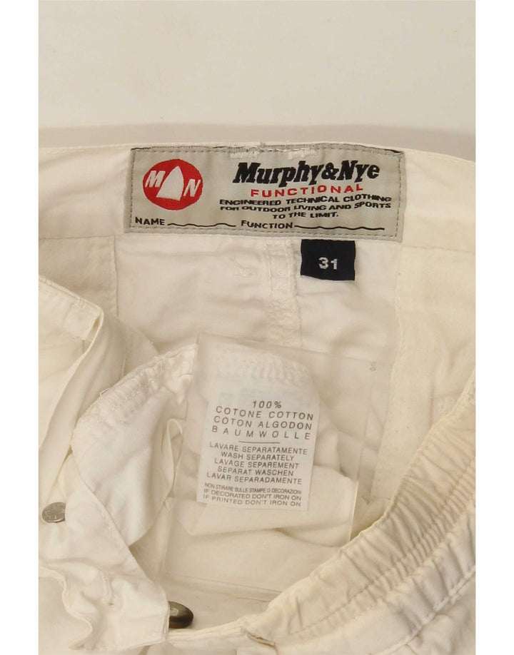 Murphy & Nye Herren Chinoshorts W31 Mittelweiße Baumwolle