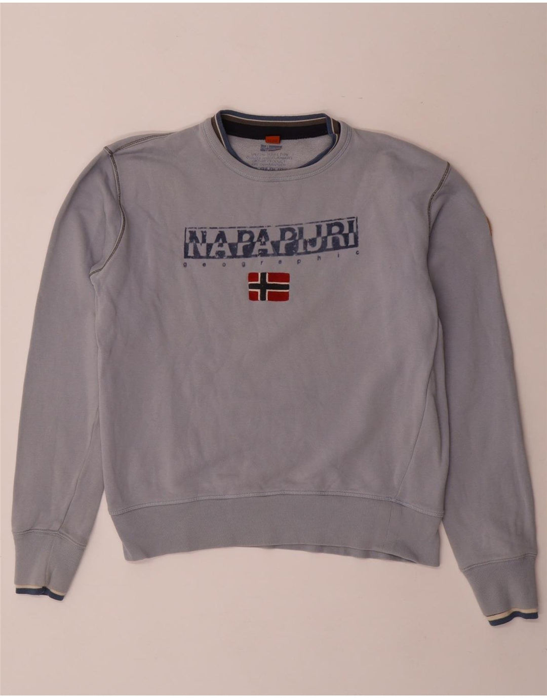 NAPAPIJRI Jungen-Sweatshirt mit Geographic-Grafik, 15–16 Jahre, Grau