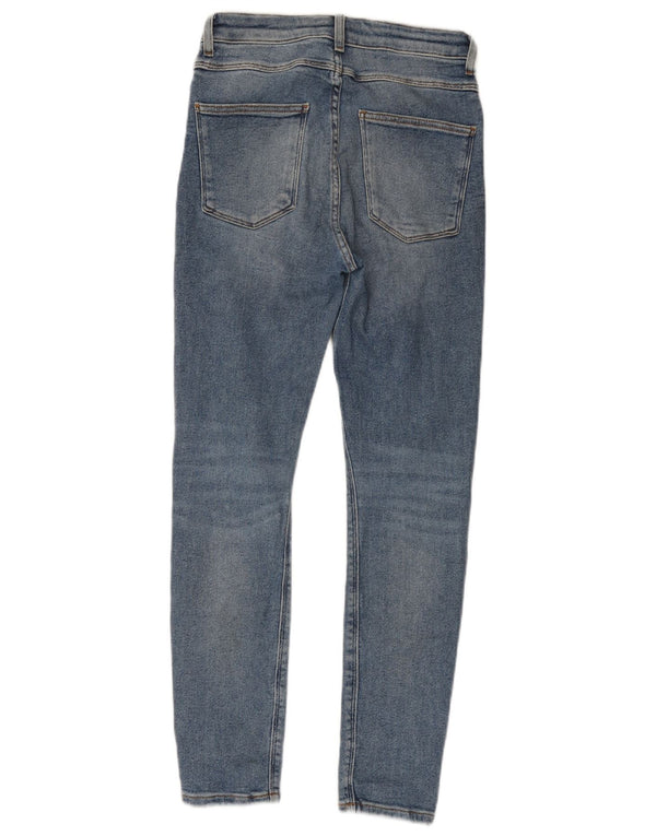 Zara Damen Distressed Skinny Jeans EU 38 Small W28 L27 Blaue Baumwolle