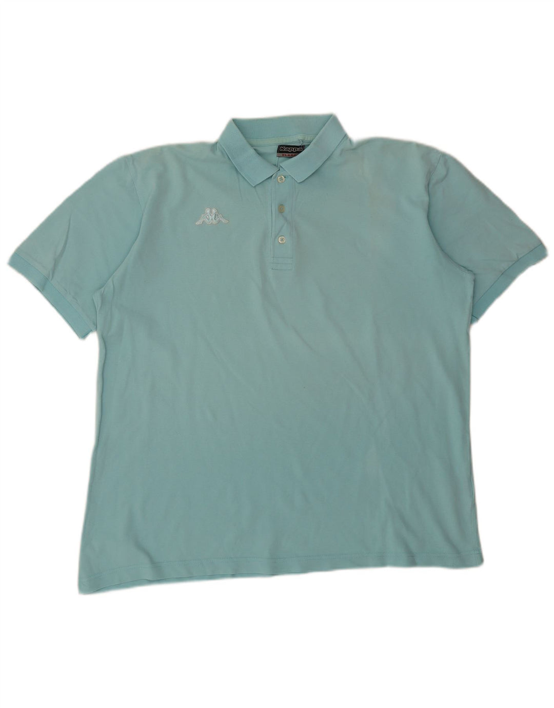 Kappa Herren Poloshirt XL Türkis Baumwolle
