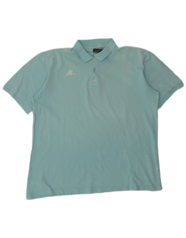 Kappa Herren Poloshirt XL Türkis Baumwolle
