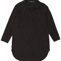 FRENCH CONNECTION Lang geschnittenes Pullover-Hemd für Damen, UK 8, Größe S, Schwarz
