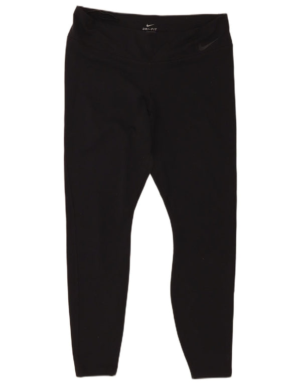 Nike Damen Dri Fit Leggings UK 18 XL Schwarz Nylon
