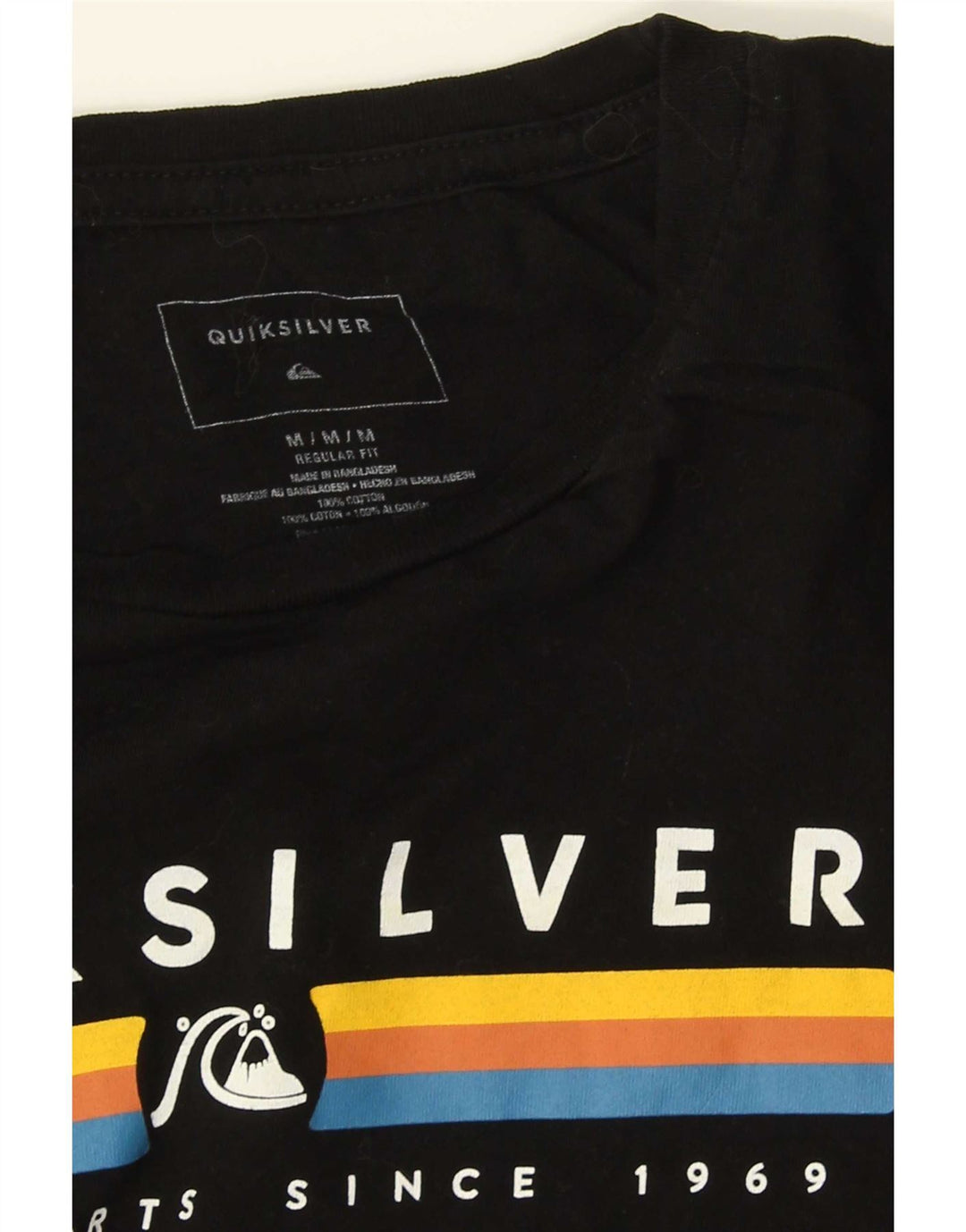 Quiksilver Herren-T-Shirt mit Grafik, mittelschwarze Baumwolle