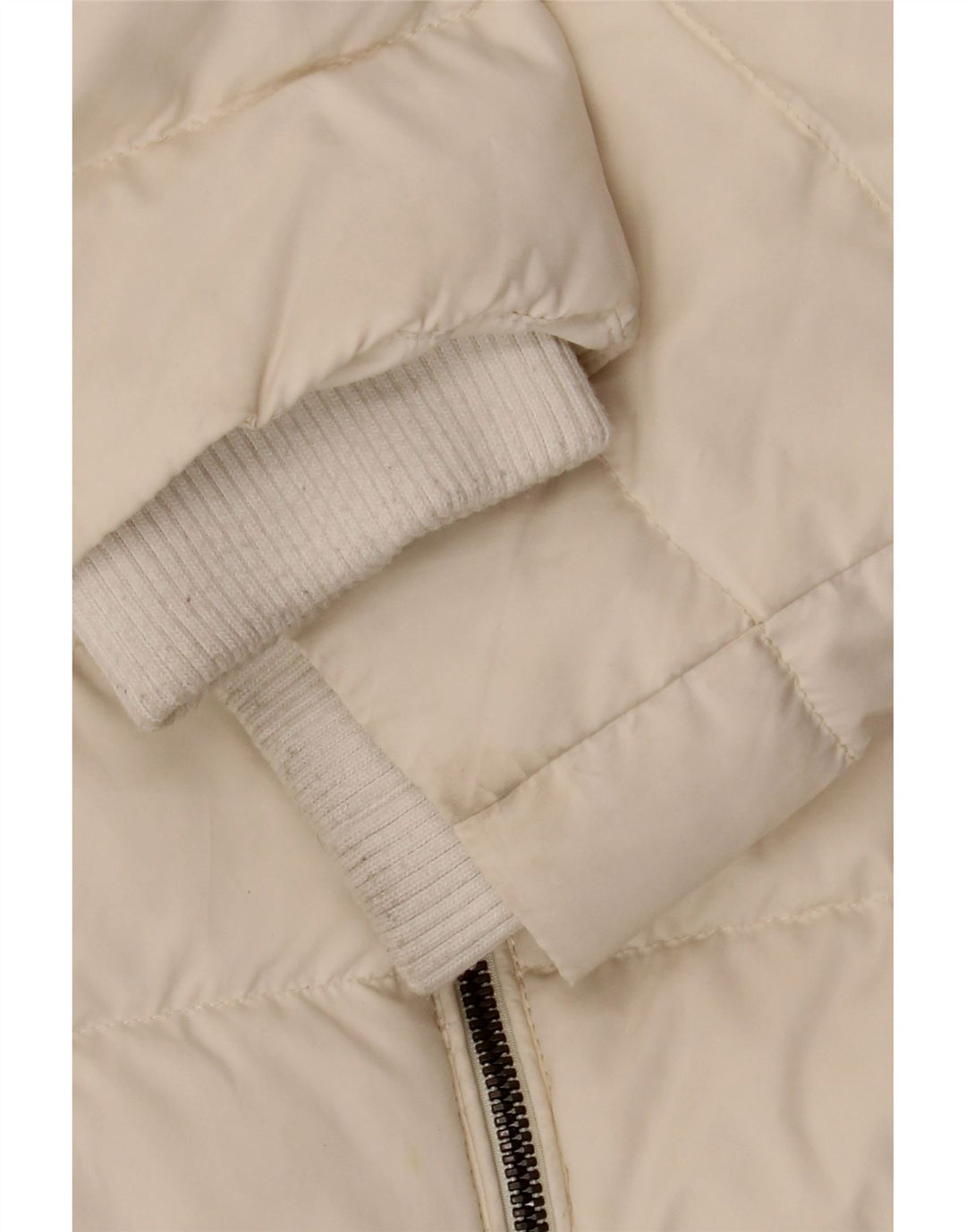 Tommy Hilfiger Herren Wattierte Jacke UK 36 Small Off White Polyester