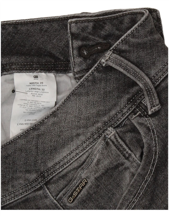 G-Star Damen Skinny Jeans W29 L32 Graue Baumwolle