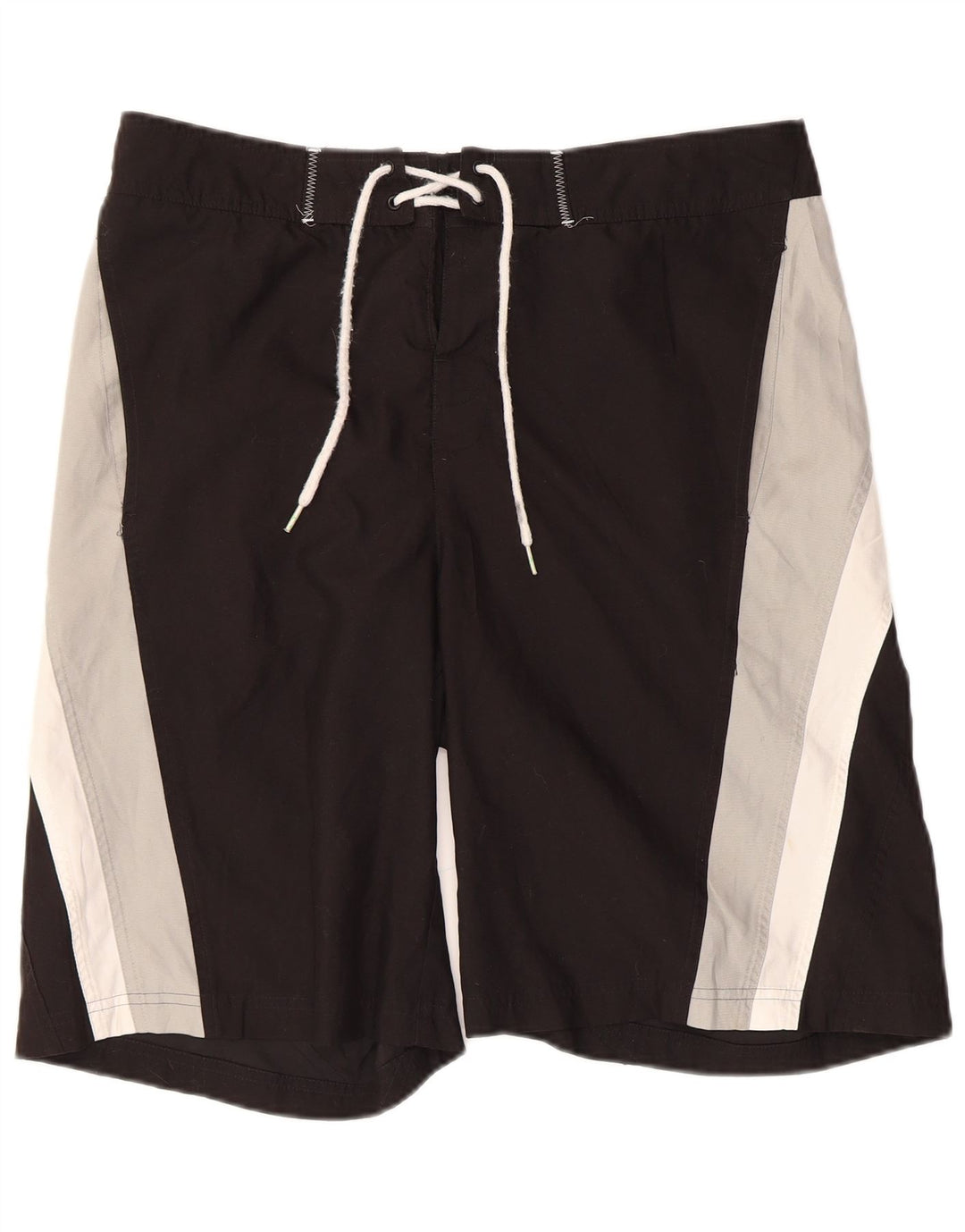Puma Herren-Badeshorts mit Grafik, Mittelschwarz, Farbblock-Polyester
