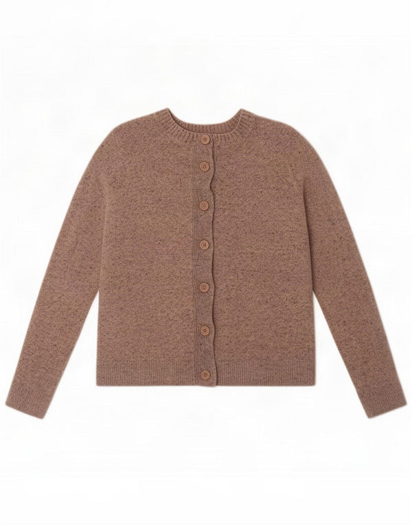 Cos Womens Cardigan Sweater UK 14 Medium Brown Wool