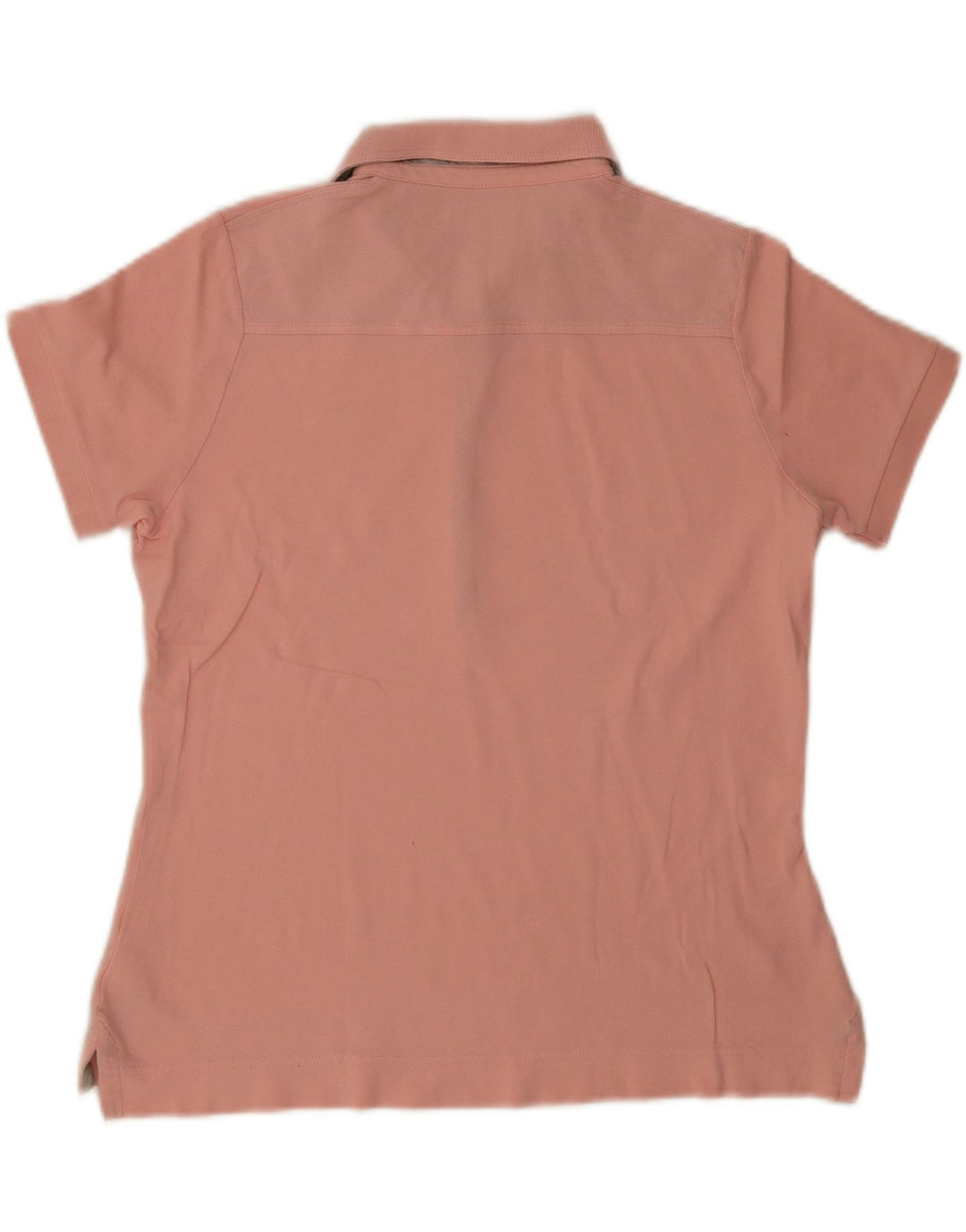 Barbour Damen Poloshirt UK 14 Große rosa Baumwolle