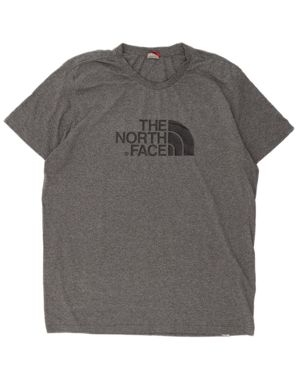 The North Face Herren-Grafik-T-Shirt-Oberteil XL aus grauer Baumwolle