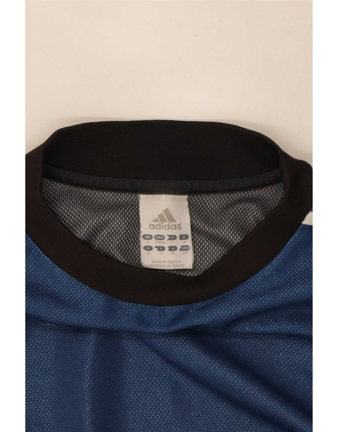 Adidas Herren Grafik T-Shirt Top Small Blau Colourblock