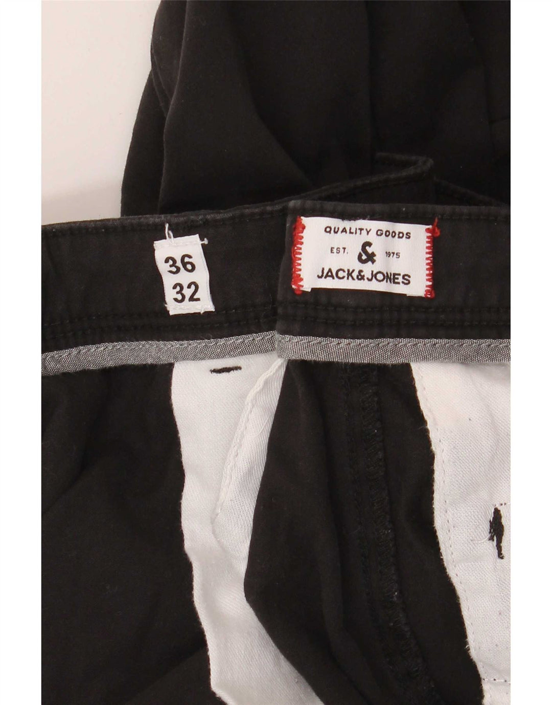 Jack & Jones Slim Chino-Hose für Herren, W36, L32, Schwarz