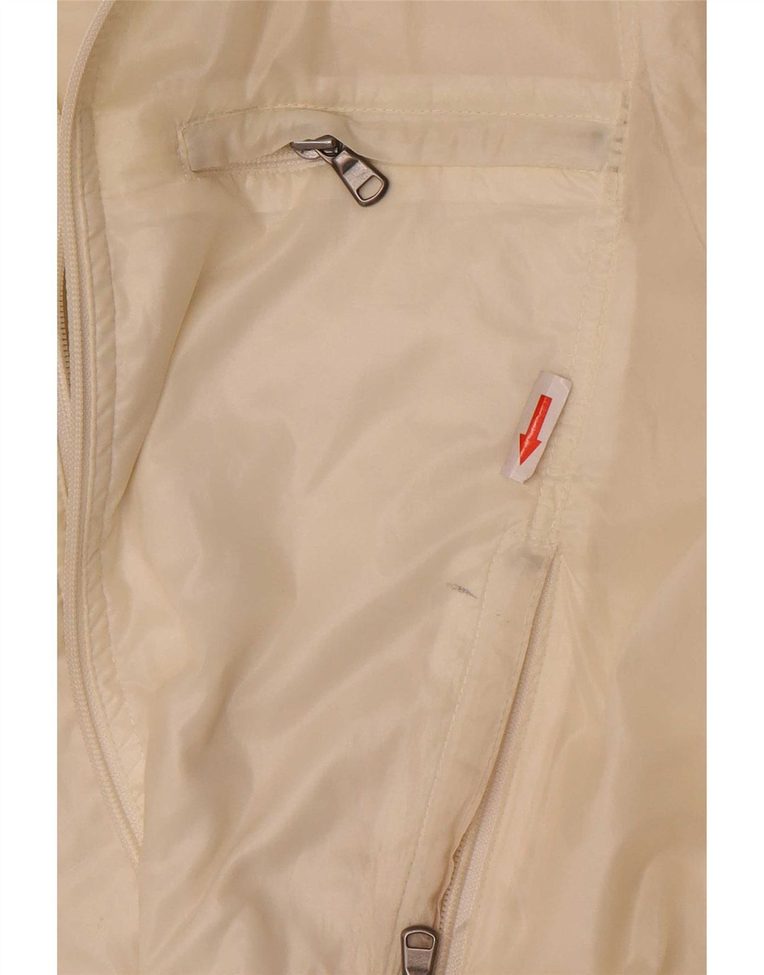 Calvin Klein Jeans Damen Bomberjacke UK 16 Large Off White Polyamid