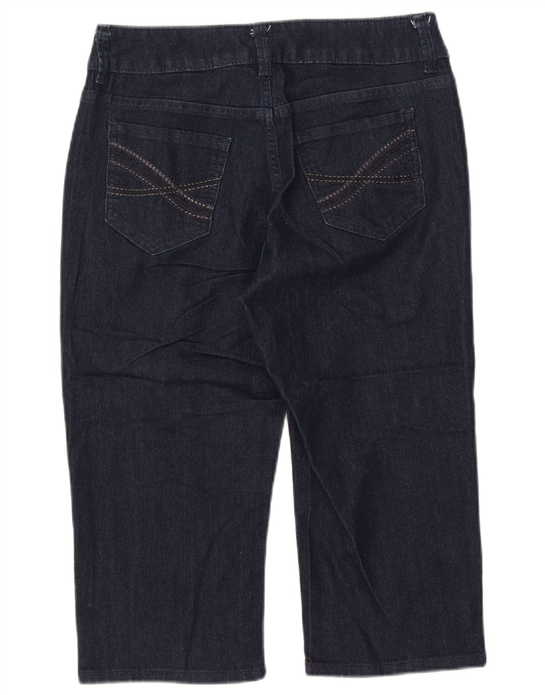 LEE Damen Riders Capri-Jeans US 8 Medium W30 L18 Marineblaue Baumwolle