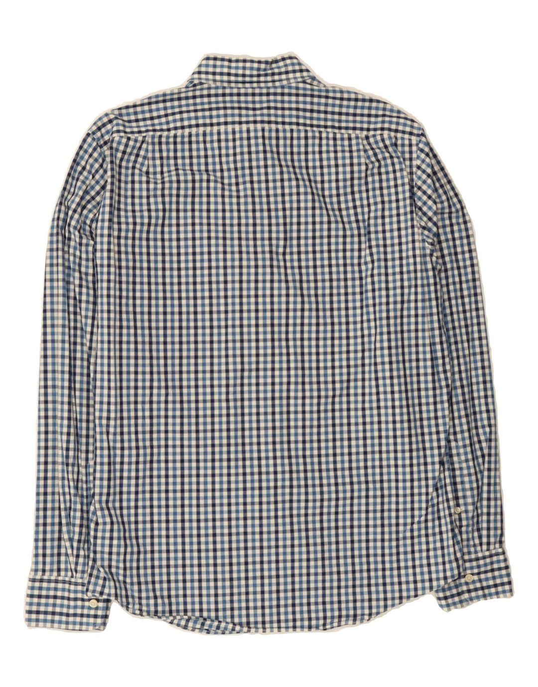 J. CREW Mens Slim Shirt Medium Blue Gingham Cotton Vintage J. Crew and Second-Hand J. Crew from Messina Hembry 