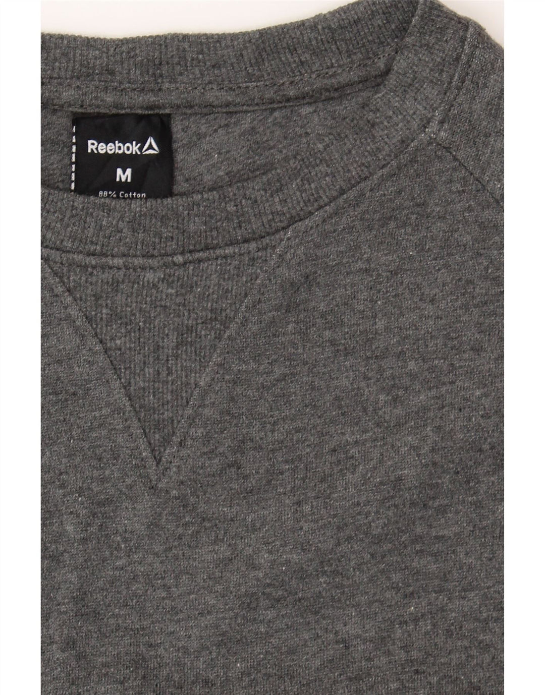 REEBOK Mens Sweatshirt Jumper Medium Grey Cotton Vintage Reebok and Second-Hand Reebok from Messina Hembry 