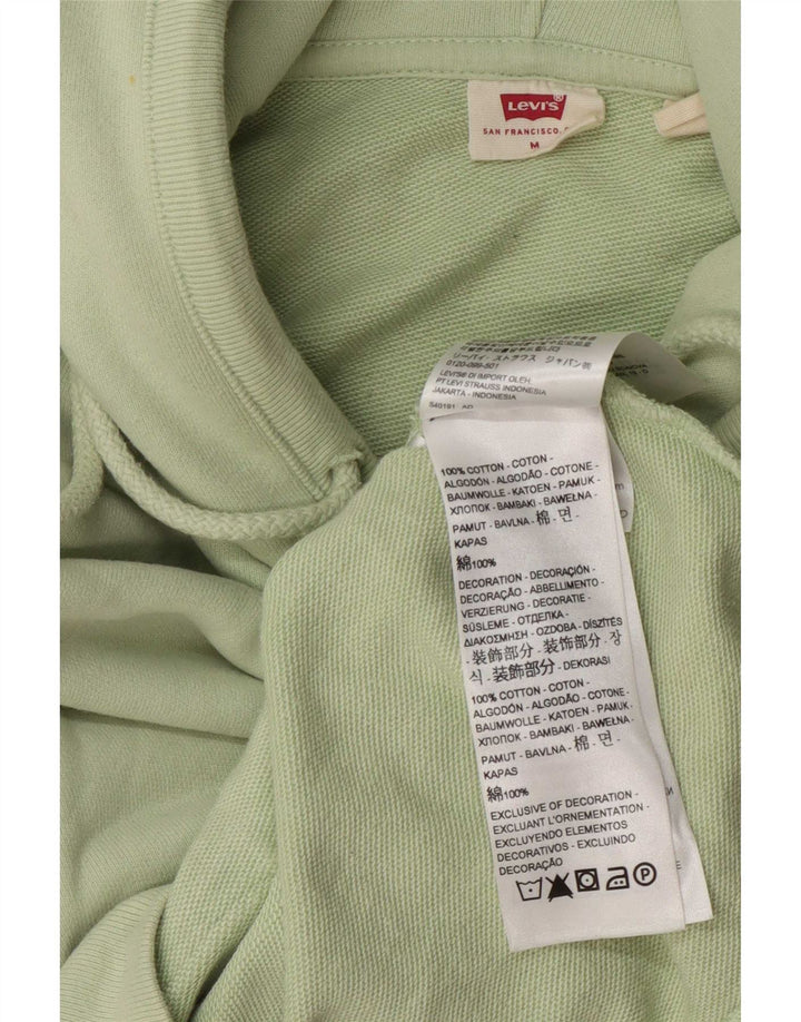 Levi's Damen Kapuzenpullover UK 14 Mittelgrüne Baumwolle