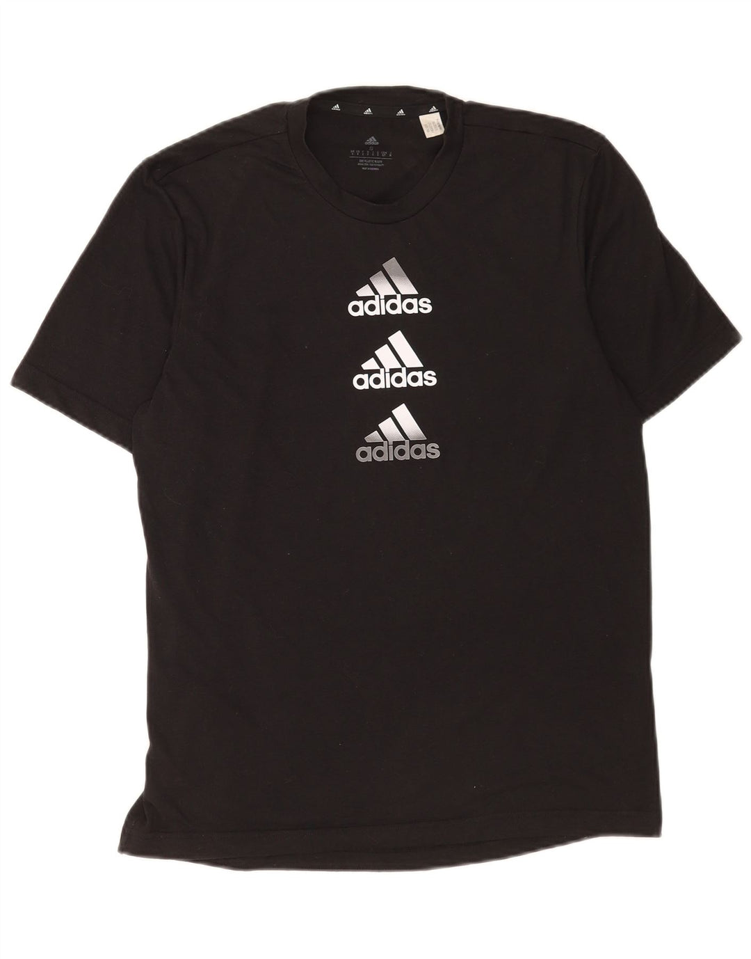 Adidas Herren Aeroready Graphic T-Shirt Top Small Schwarz Polyester