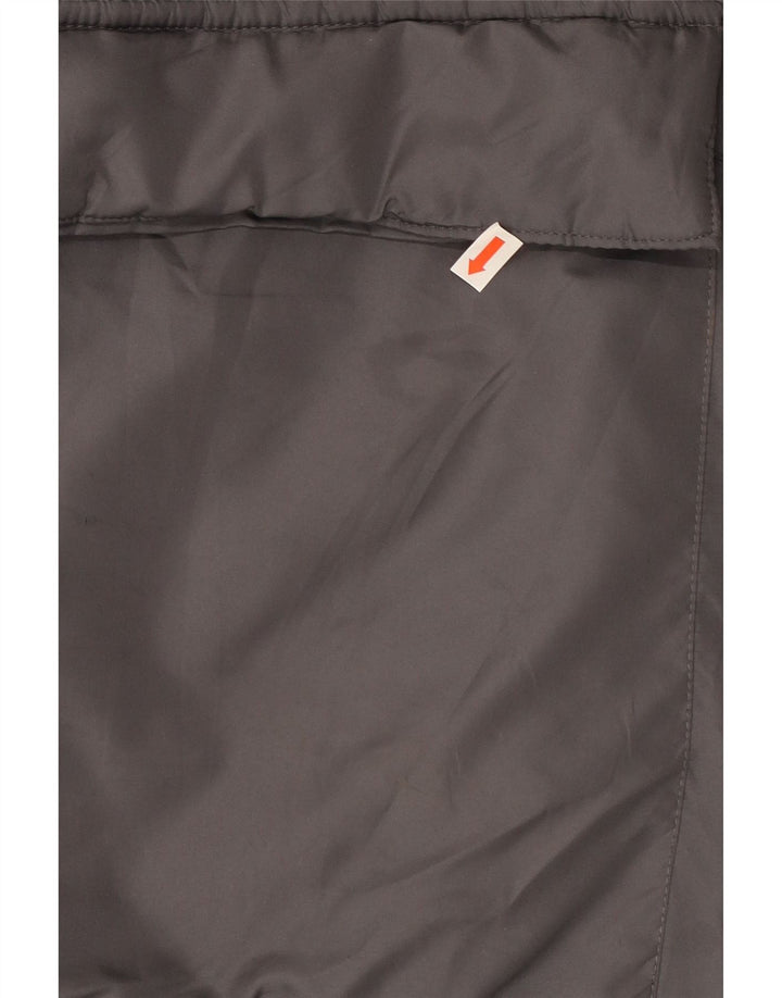 French Connection Wattierter Herrenmantel mit Kapuze, UK 42, XL, Grau, Polyester