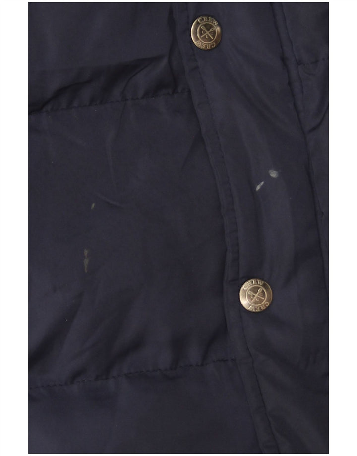 Crew Clothing Herren Wattierte Weste UK 38 Medium Marineblau Polyester