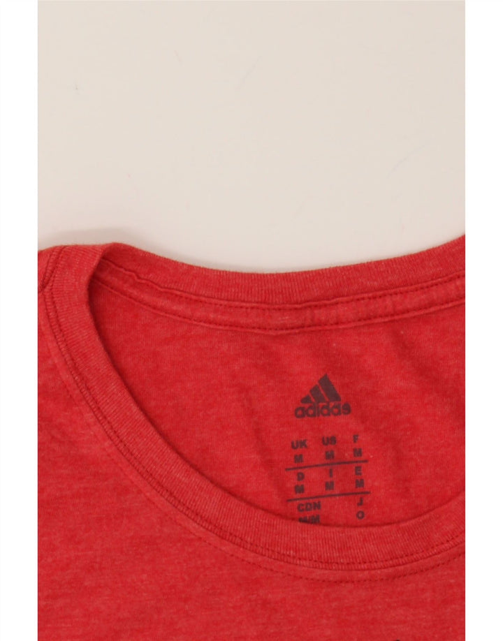 ADIDAS Boys Graphic T-Shirt Top 10-11 Years Medium Red Vintage Adidas and Second-Hand Adidas from Messina Hembry 