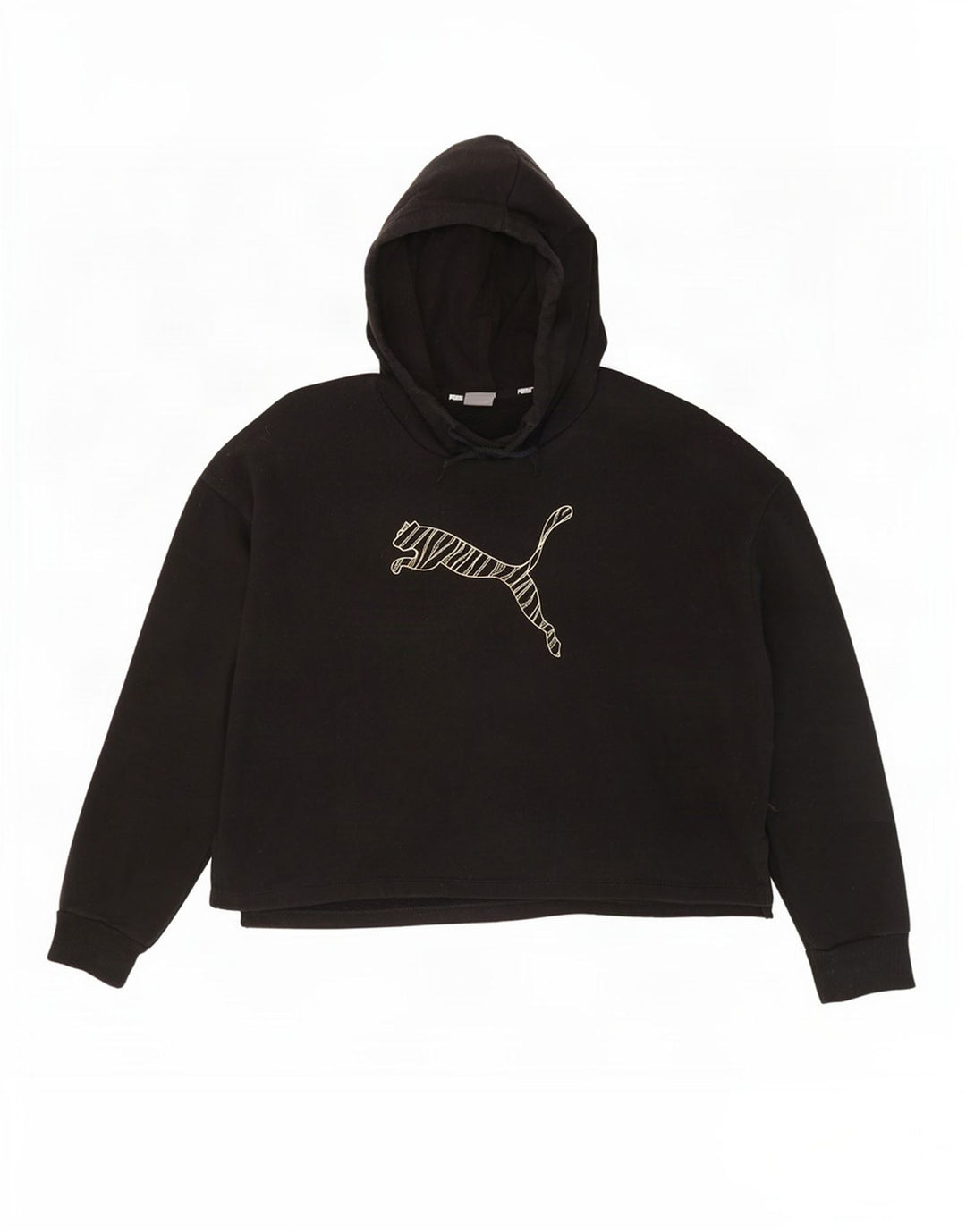 Puma Herren Graphic Oversized Hoodie Pullover UK 14 Mittelschwarze Baumwolle