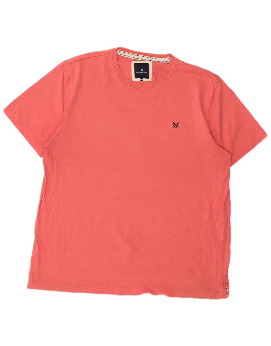 J. Crew Herren T-Shirt Top 2XL Rosa Baumwolle