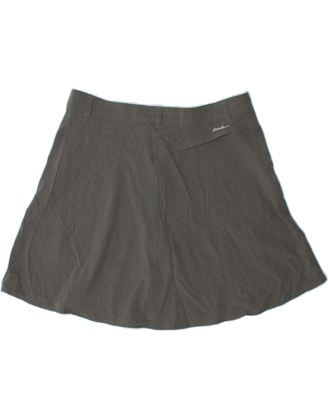 EDDIE BAUER Womens A-Line Skirt US 14 XL W36 Grey Polyester Vintage Eddie Bauer and Second-Hand Eddie Bauer from Messina Hembry 