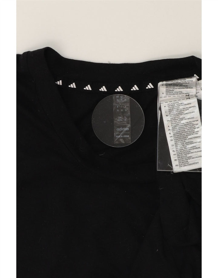 ADIDAS Mens Aeroready T-Shirt Top 2XL Black Polyester Vintage Adidas and Second-Hand Adidas from Messina Hembry 