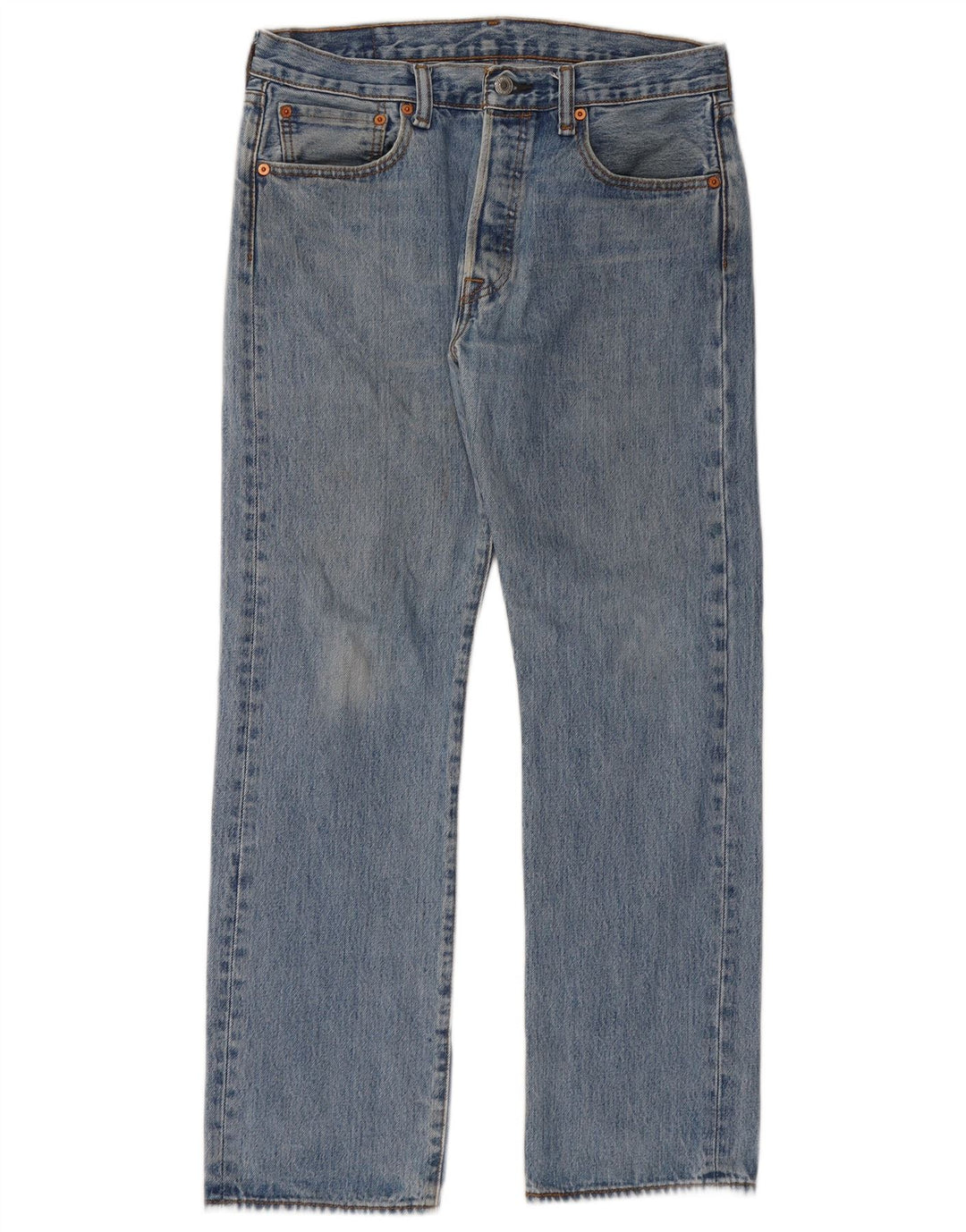 Levi's Herren 501 Straight Jeans W32 L30 Blaue Baumwolle