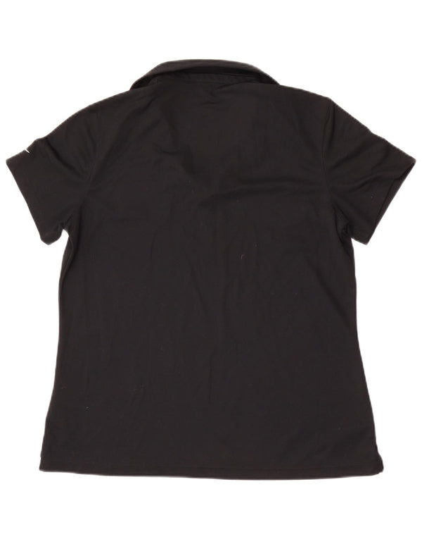 Nike Damen San Francisco Poloshirt UK 14 Large Schwarz Polyester