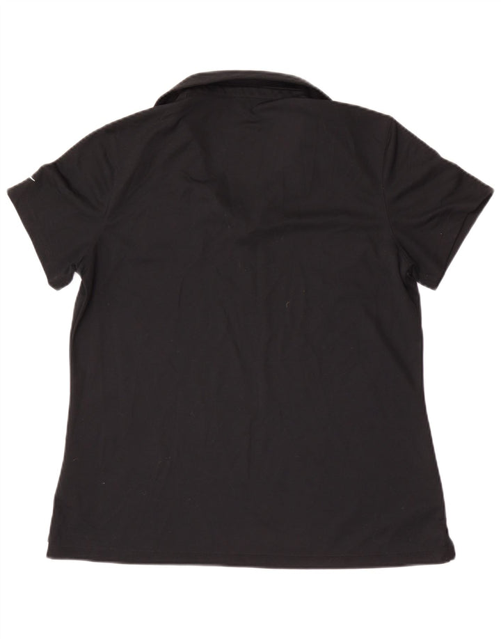 Nike Damen San Francisco Poloshirt UK 14 Large Schwarz Polyester