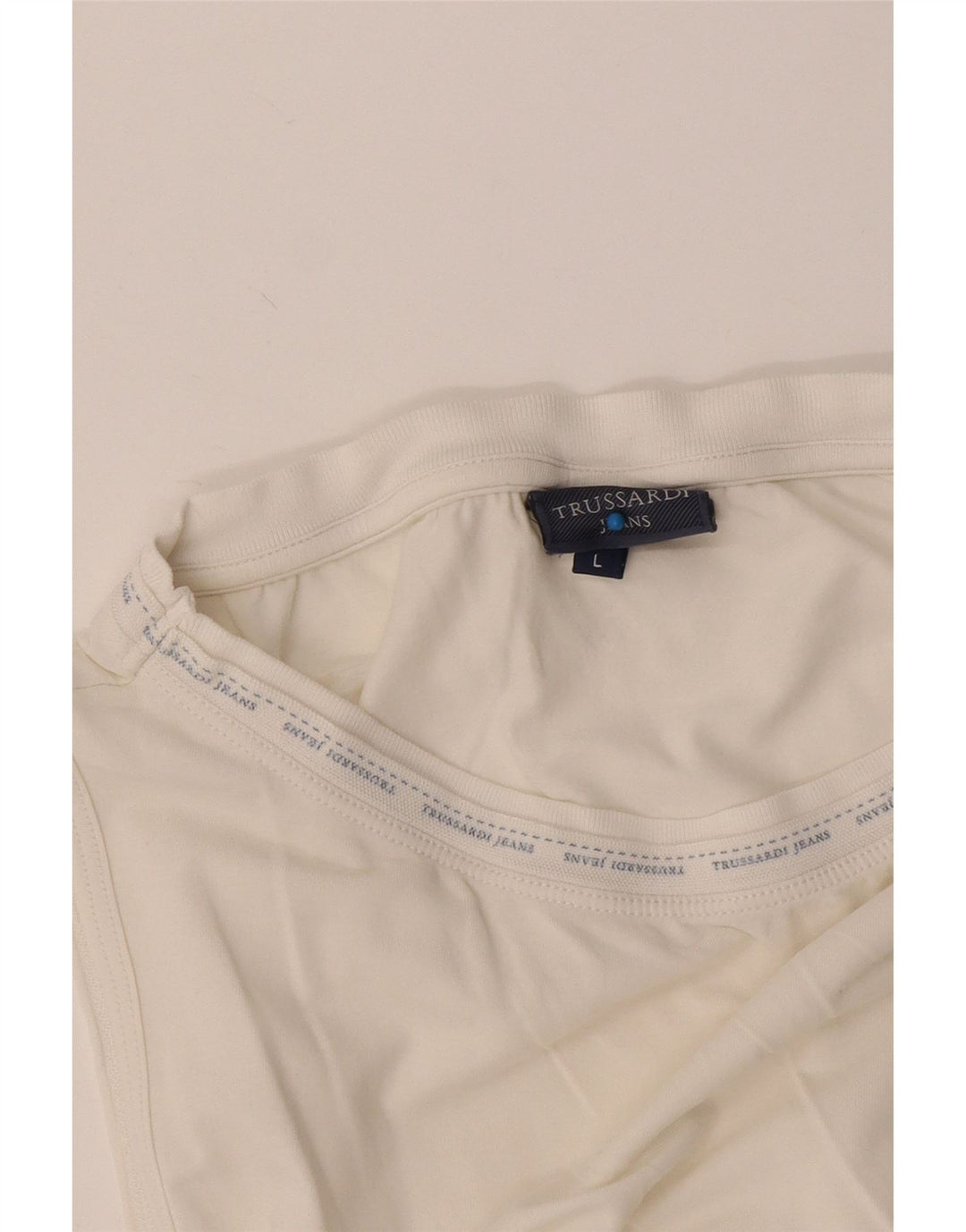 Trussardi Jeans Jungen-Trägershirt mit Grafik, 11–12 Jahre, Größe L, Weiß