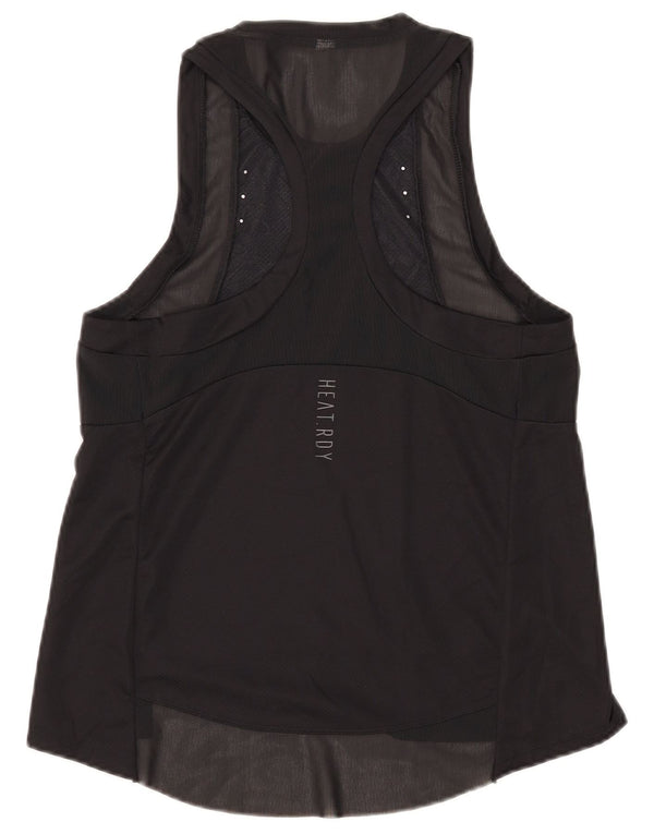 Adidas Damen Weste Top UK 12 Medium Schwarz