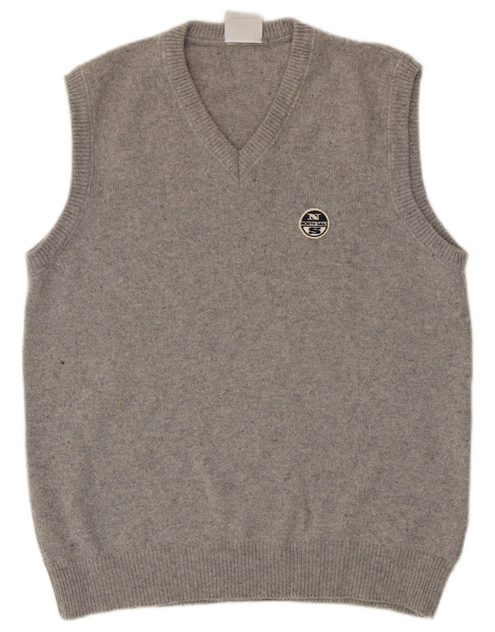 North Sails Herren Weste Tank Top Mittelgrau