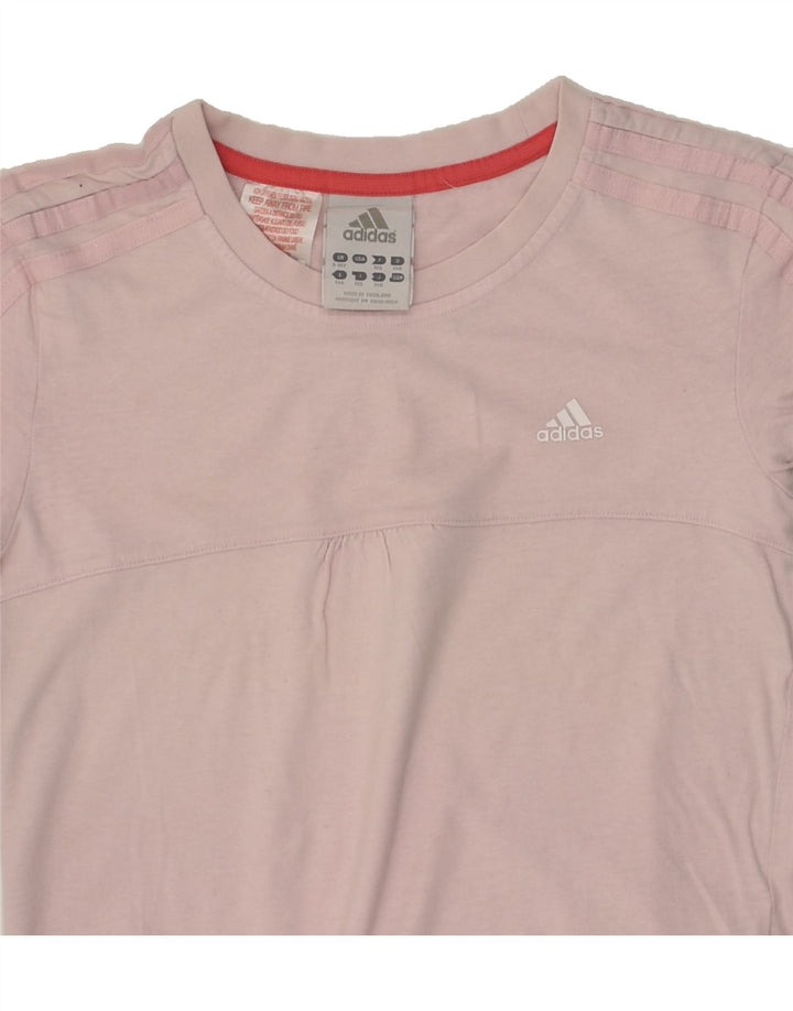 ADIDAS Girls T-Shirt Top 9-10 Years Pink | Vintage Adidas | Thrift | Second-Hand Adidas | Used Clothing | Messina Hembry 