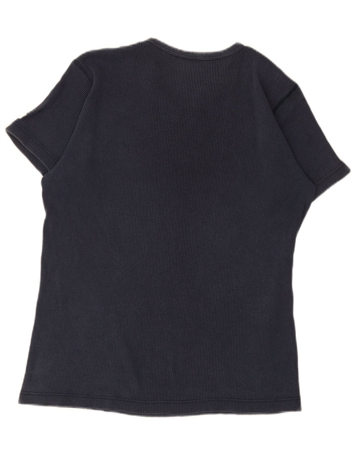 Levi's Damen T-Shirt Top XL Marineblaue Baumwolle