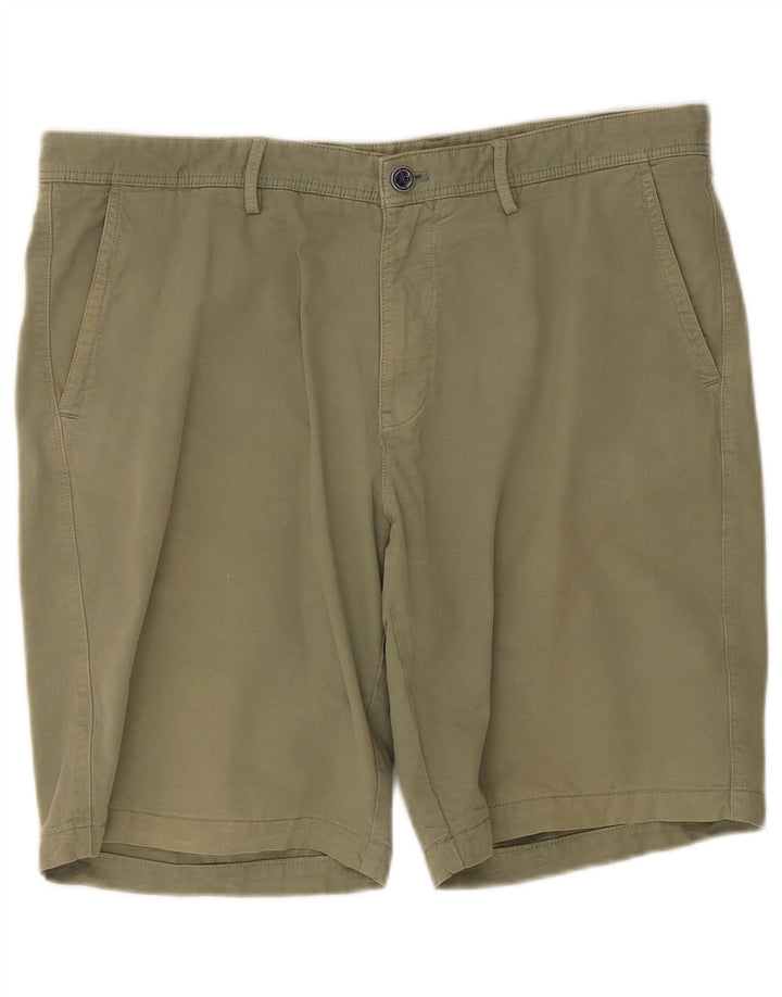 Massimo Dutti Herren Chinoshorts EU 44 Large W34 Khaki Baumwolle